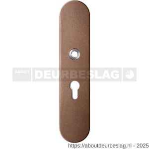 GPF Bouwbeslag Anastasius GPF9002.A2 veiligheids buitenschild gatdeel SKG*** 248x52x11 mm afgerond PC55 Bronze blend - R21012770 - afbeelding 1
