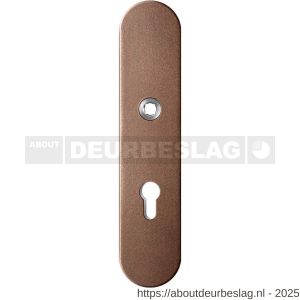 GPF Bouwbeslag Anastasius GPF9002.A2 veiligheids buitenschild gatdeel SKG*** 248x52x11 mm afgerond PC72 Bronze blend - R21012771 - afbeelding 1