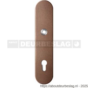 GPF Bouwbeslag Anastasius GPF9002.A2 veiligheids buitenschild gatdeel SKG*** 248x52x11 mm afgerond PC92 Bronze blend - R21012772 - afbeelding 1