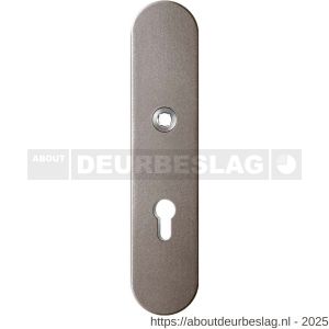 GPF Bouwbeslag Anastasius GPF9002.A3 veiligheids buitenschild gatdeel SKG*** 248x52x11 mm afgerond PC72 Mocca blend - R21012774 - afbeelding 1