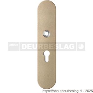 GPF Bouwbeslag Anastasius GPF9002.A4 PC55 veiligheids buitenschild gatdeel SKG*** 248x52x11 mm afgerond PC55 Champagne blend - R21012776 - afbeelding 1