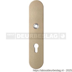 GPF Bouwbeslag Anastasius GPF9002.A4 PC72 veiligheids buitenschild gatdeel SKG*** 248x52x11 mm afgerond PC72 Champagne blend - R21012777 - afbeelding 1