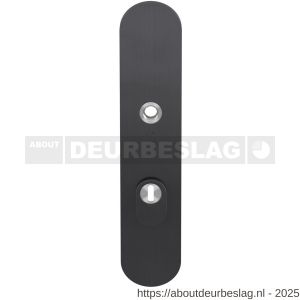 GPF Bouwbeslag PVD GPF9008.72P1 veiligheids buitenschild gatdeel SKG*** 248x52x11 mm afgerond kerntrekbeveiliging PC72 massief PVD antraciet - R21005919 - afbeelding 1