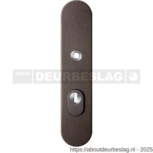 GPF Bouwbeslag Anastasius GPF9008.A1 PC72 veiligheids buitenschild gatdeel SKG*** 248x52x11 mm afgerond kerntrekbeveiliging PC72 massief Dark blend - R21012837 - afbeelding 1
