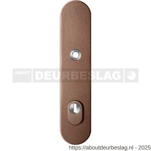 GPF Bouwbeslag Anastasius GPF9008.A2 PC92 veiligheids buitenschild gatdeel SKG*** 248x52x11 mm afgerond kerntrekbeveiliging PC92 massief Bronze blend - R21012841 - afbeelding 1