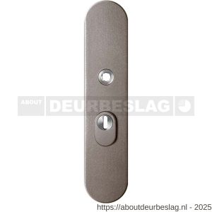 GPF Bouwbeslag Anastasius GPF9008.A3 PC55 veiligheids buitenschild gatdeel SKG*** 248x52x11 mm afgerond kerntrekbeveiliging PC55 massief Mocca blend - R21012842 - afbeelding 1