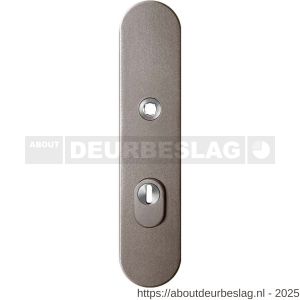 GPF Bouwbeslag Anastasius GPF9008.A3 PC72 veiligheids buitenschild gatdeel SKG*** 248x52x11 mm afgerond kerntrekbeveiliging PC72 massief Mocca blend - R21012843 - afbeelding 1