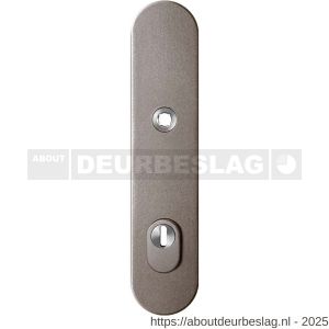 GPF Bouwbeslag Anastasius GPF9008.A3 PC92 veiligheids buitenschild gatdeel SKG*** 248x52x11 mm afgerond kerntrekbeveiliging PC92 massief Mocca blend - R21012844 - afbeelding 1