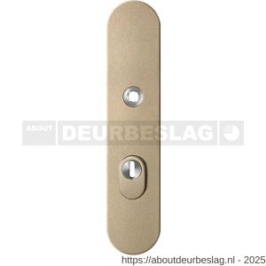 GPF Bouwbeslag Anastasius GPF9008.A4 PC72 veiligheids buitenschild gatdeel SKG*** 248x52x11 mm afgerond kerntrekbeveiliging PC72 massief Champagne blend - R21012846 - afbeelding 1