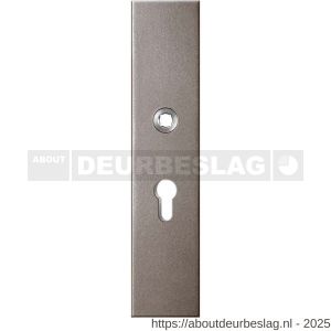 GPF Bouwbeslag Anastasius GPF9012.A3 veiligheids buitenschild gatdeel SKG*** 248x52x11 mm rechthoekig PC55 Mocca blend - R21012785 - afbeelding 1