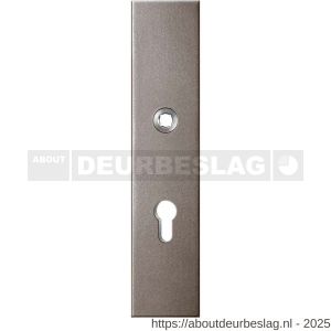 GPF Bouwbeslag Anastasius GPF9012.A3 veiligheids buitenschild gatdeel SKG*** 248x52x11 mm rechthoekig PC72 Mocca blend - R21012786 - afbeelding 1