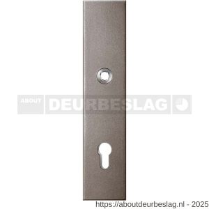 GPF Bouwbeslag Anastasius GPF9012.A3 veiligheids buitenschild gatdeel SKG*** 248x52x11 mm rechthoekig PC92 Mocca blend - R21012787 - afbeelding 1