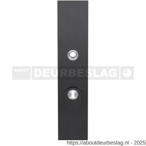 GPF Bouwbeslag PVD GPF9018.92P1 veiligheids buitenschild gatdeel SKG*** 248x52x11 mm rechthoekig kerntrekbeveiliging PC92 massief PVD antraciet - R21006548 - afbeelding 1