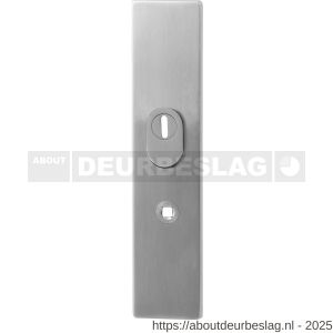 GPF Bouwbeslag RVS GPF9058.72 veiligheids buitenschild gatdeel Comfort SKG*** kerntrekbeveiliging 248x52x11 mm rechthoekig PC72 RVS geborsteld - R21006569 - afbeelding 1