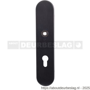 GPF Bouwbeslag PVD GPF9102.92P1 veiligheids binnenschild gatdeel SKG*** 248x52x8 mm afgerond PC92 PVD antraciet - R21005930 - afbeelding 1