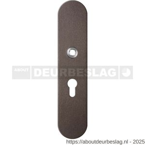 GPF Bouwbeslag Anastasius GPF9102.A1 PC55 veiligheids binnenschild gatdeel SKG*** 248x52x8 mm afgerond PC55 Dark blend - R21012767 - afbeelding 1