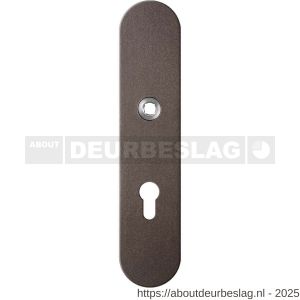 GPF Bouwbeslag Anastasius GPF9102.A1 PC72 veiligheids binnenschild gatdeel SKG*** 248x52x8 mm afgerond PC72 Dark blend - R21012768 - afbeelding 1