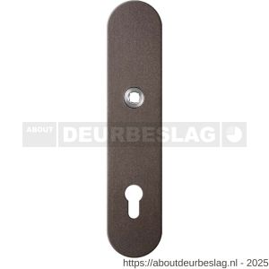 GPF Bouwbeslag Anastasius GPF9102.A1 PC92 veiligheids binnenschild gatdeel SKG*** 248x52x8 mm afgerond PC92 Dark blend - R21012769 - afbeelding 1
