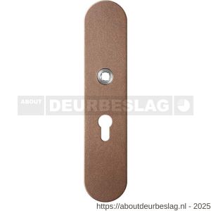 GPF Bouwbeslag Anastasius GPF9102.A2 veiligheids binnenschild gatdeel SKG*** 248x52x8 mm afgerond PC55 Bronze blend - R21012791 - afbeelding 1