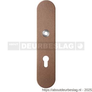 GPF Bouwbeslag Anastasius GPF9102.A2 veiligheids binnenschild gatdeel SKG*** 248x52x8 mm afgerond PC72 Bronze blend - R21012792 - afbeelding 1