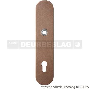 GPF Bouwbeslag Anastasius GPF9102.A2 veiligheids binnenschild gatdeel SKG*** 248x52x8 mm afgerond PC92 Bronze blend - R21012793 - afbeelding 1