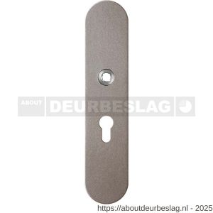 GPF Bouwbeslag Anastasius GPF9102.A3 PC55 veiligheids binnenschild gatdeel SKG*** 248x52x8 mm afgerond PC55 Mocca blend - R21012794 - afbeelding 1