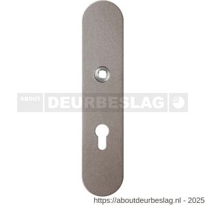 GPF Bouwbeslag Anastasius GPF9102.A3 PC72 veiligheids binnenschild gatdeel SKG*** 248x52x8 mm afgerond PC72 Mocca blend - R21012795 - afbeelding 1