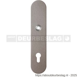 GPF Bouwbeslag Anastasius GPF9102.A3 PC92 veiligheids binnenschild gatdeel SKG*** 248x52x8 mm afgerond PC92 Mocca blend - R21012796 - afbeelding 1
