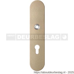 GPF Bouwbeslag Anastasius GPF9102.A4 PC72 veiligheids binnenschild gatdeel SKG*** 248x52x8 mm afgerond PC72 Champagne blend - R21012798 - afbeelding 1