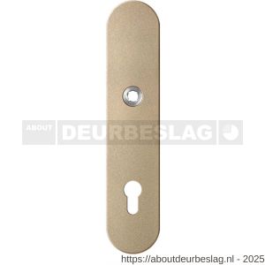 GPF Bouwbeslag Anastasius GPF9102.A4 PC92 veiligheids binnenschild gatdeel SKG*** 248x52x8 mm afgerond PC92 Champagne blend - R21012799 - afbeelding 1