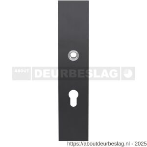 GPF Bouwbeslag PVD GPF9112.72P1 veiligheids binnenschild gatdeel SKG*** 248x52x8 mm rechthoekig PC72 PVD antraciet - R21004785 - afbeelding 1