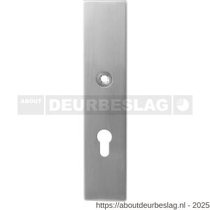 GPF Bouwbeslag RVS GPF9112.85 veiligheids binnenschild gatdeel SKG*** 248x52x8 mm rechthoekig PC85 RVS geborsteld - R21004847 - afbeelding 1