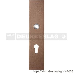 GPF Bouwbeslag Anastasius GPF9112.A2 veiligheids binnenschild gatdeel SKG*** 248x52x8 mm rechthoekig PC72 Bronze blend - R21012804 - afbeelding 1