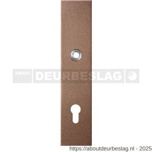 GPF Bouwbeslag Anastasius GPF9112.A2 veiligheids binnenschild gatdeel SKG*** 248x52x8 mm rechthoekig PC92 Bronze blend - R21012805 - afbeelding 1