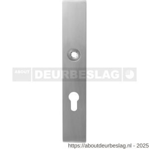 GPF Bouwbeslag RVS GPF9113.92 veiligheids binnenschild gatdeel SKG*** 248x40x8 mm rechthoekig PC92 RVS geborsteld - R21004852 - afbeelding 1