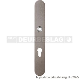 GPF Bouwbeslag Anastasius GPF9128.A3 PC72 veiligheids binnenschild gatdeel smal SKG*** 257x35x8 mm afgerond PC72 Mocca blend - R21013024 - afbeelding 1