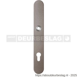 GPF Bouwbeslag Anastasius GPF9128.A3 PC92 veiligheids binnenschild gatdeel smal SKG*** 257x35x8 mm afgerond PC92 Mocca blend - R21013025 - afbeelding 1