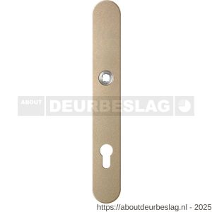 GPF Bouwbeslag Anastasius GPF9128.A4 PC92 veiligheids binnenschild gatdeel smal SKG*** 257x35x8 mm afgerond PC92 Champagne blend - R21013027 - afbeelding 1
