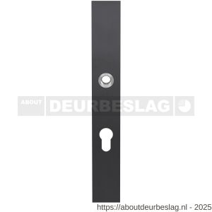 GPF Bouwbeslag PVD GPF9138.72P1 veiligheids binnenschild gatdeel smal SKG*** 257x35x8 mm rechthoekig PC72 PVD antraciet - R21005935 - afbeelding 1