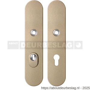 GPF Bouwbeslag Anastasius GPF9308.A4 PC72 veiligheids schilden SKG*** 248x52 mm massief afgerond kerntrekbeveiliging PC72 Champagne blend - R21012870 - afbeelding 1