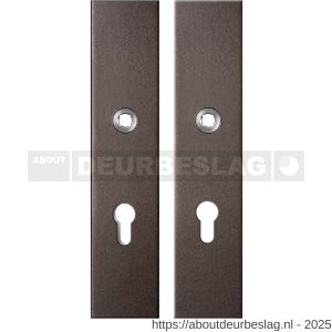 GPF Bouwbeslag Anastasius GPF9312.A1 veiligheids schilden SKG*** 248x52 mm rechthoekig PC72 Dark blend - R21012813 - afbeelding 1