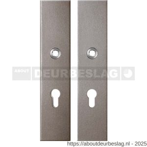 GPF Bouwbeslag Anastasius GPF9312.A3 PC72 veiligheids schilden SKG*** 248x52 mm rechthoekig PC72 Mocca blend - R21012819 - afbeelding 1