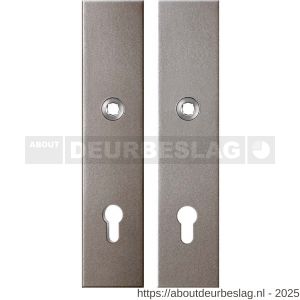 GPF Bouwbeslag Anastasius GPF9312.A3 PC92 veiligheids schilden SKG*** 248x52 mm rechthoekig PC92 Mocca blend - R21012820 - afbeelding 1