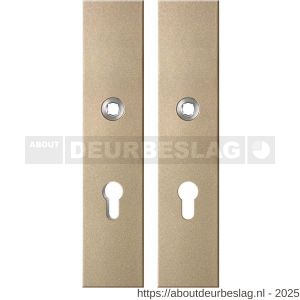 GPF Bouwbeslag Anastasius GPF9312.A4 PC72 veiligheids schilden SKG*** 248x52 mm rechthoekig PC72 Champagne blend - R21012822 - afbeelding 1