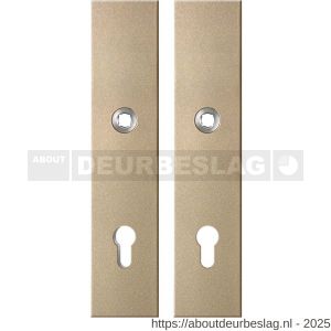 GPF Bouwbeslag Anastasius GPF9312.A4 PC92 veiligheids schilden SKG*** 248x52 mm rechthoekig PC92 Champagne blend - R21012823 - afbeelding 1
