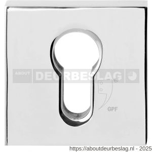 GPF Bouwbeslag RVS GPF9386.49 Outside veiligheidsbuitenrozet vierkant 54 mm SKG*** RVS gepolijst - R21012895 - afbeelding 1