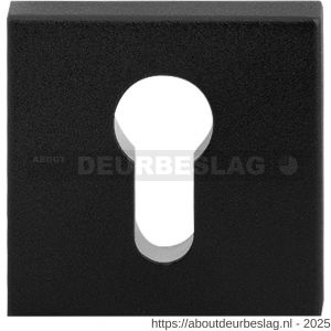 GPF Bouwbeslag ZwartWit GPF9386.61 Outside veiligheidsbuitenrozet vierkant 54 mm SKG*** zwart - R21012900 - afbeelding 1