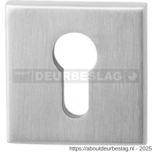 GPF Bouwbeslag RVS GPF9387.09 Inside veiligheidsbinnenrozet vierkant 54 mm SKG*** RVS geborsteld - R21012892 - afbeelding 1