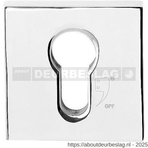 GPF Bouwbeslag RVS GPF9387.49 veiligheidsbinnenrozet vierkant 54 mm SKG*** RVS gepolijst - R21012897 - afbeelding 1