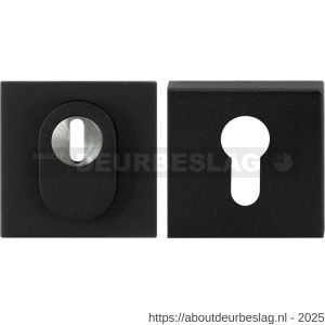 GPF Bouwbeslag ZwartWit GPF9387.61 Set veiligheidsrozet vierkant 54x54 mm SKG*** kerntrekbeveiliging zwart - R21013005 - afbeelding 1